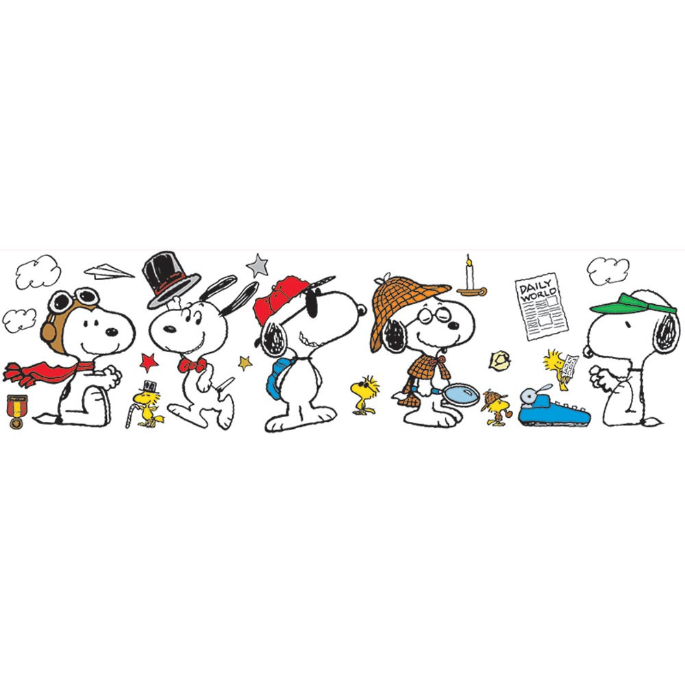 EU-847153 - Peanuts Year Round Snoopy Poses Bulletin Board Set in Classroom Theme