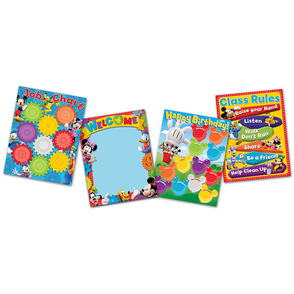 EU-847534 - Mickey Mouse Clubhouse Chart Set in Classroom Theme