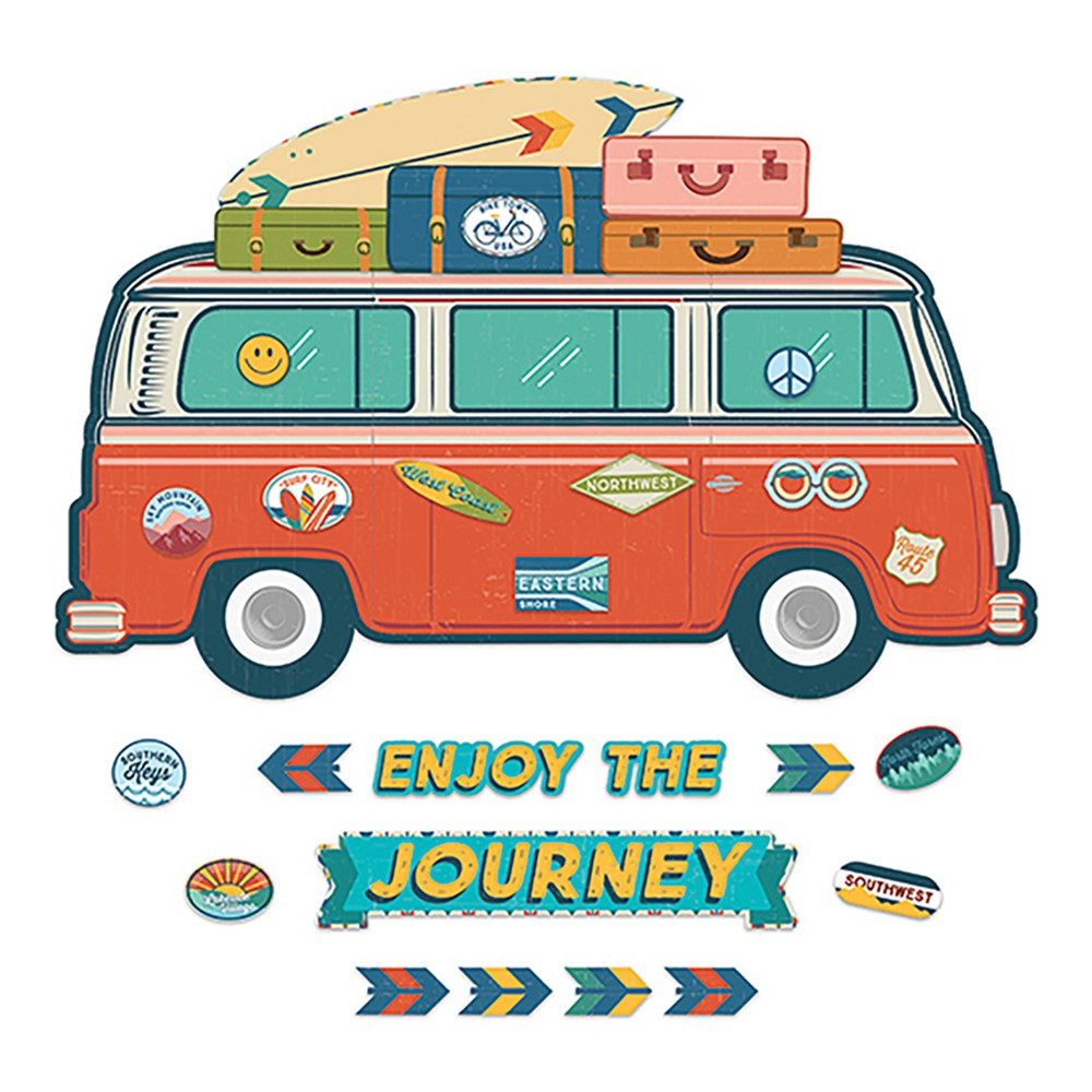 Adventurer Enjoy the Journey Giant Van Bulletin Board Set - EU-847804 | Eureka | Classroom Theme