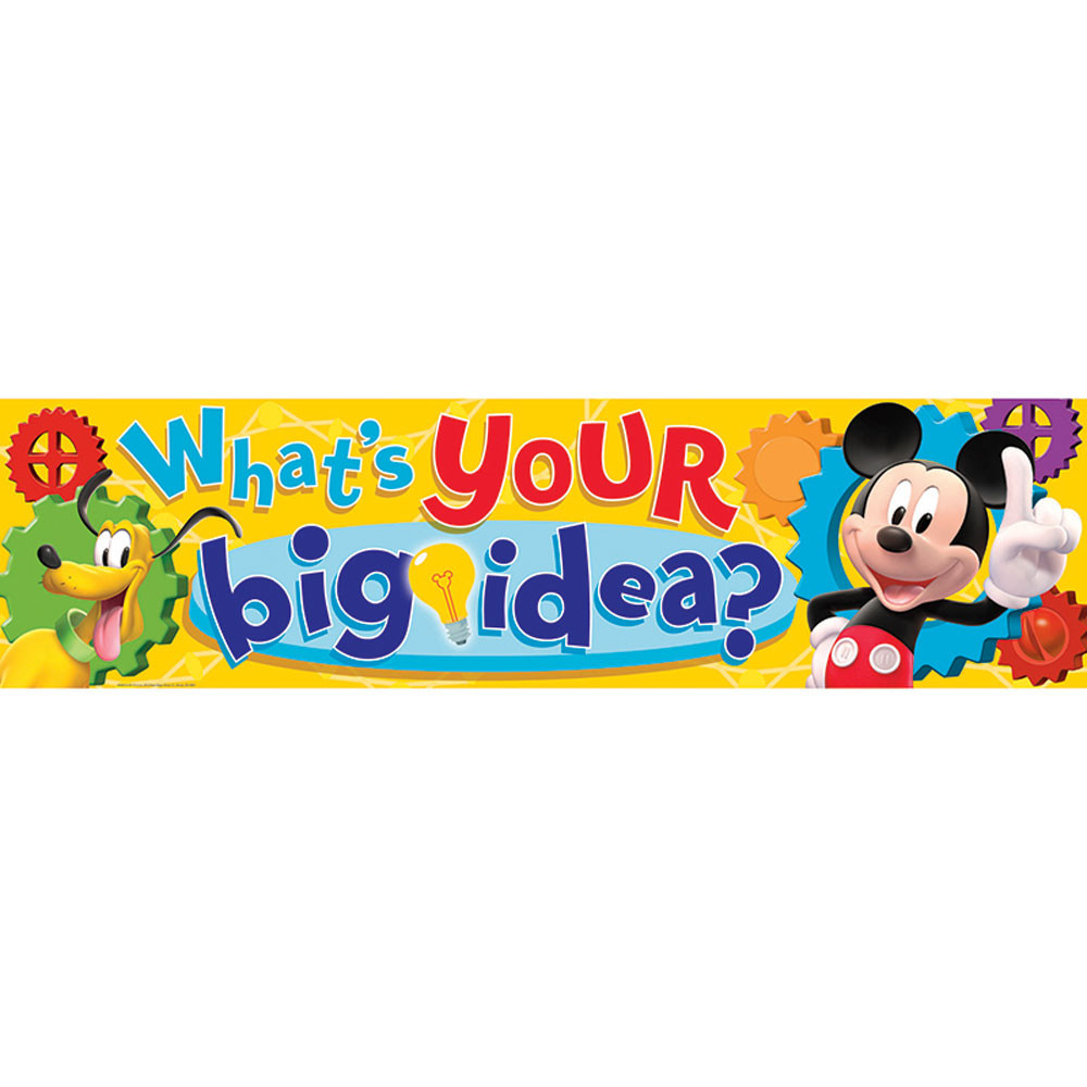 EU-849001 - Mickey Mouse Clubhouse Whats Your Big Idea Classroom Banner in Banners