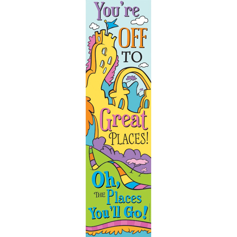 EU-849903 - Dr Seuss Oh The Places Vertical Banner in Banners