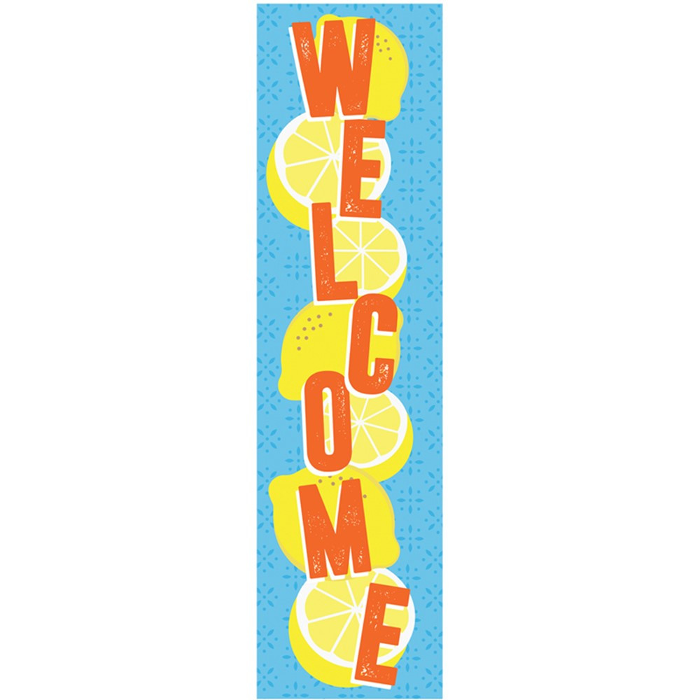 Always Try Your Zest Welcome Vertical Banner, 12 x 45" - EU-849941 | Eureka | Banners"