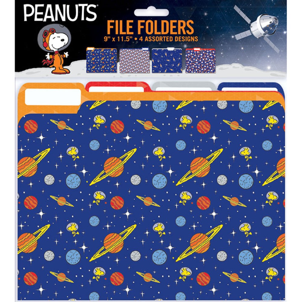 Peanuts NASA File Folders, Pack of 4 - EU-866431 | Eureka | Folders