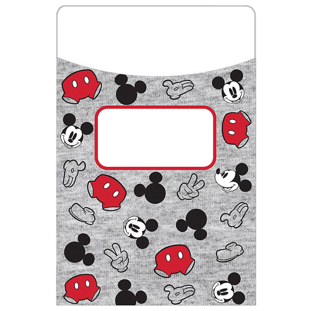 Mickey Mouse Throwback Library Pockets, Pack of 35 - EU-866442 | Eureka | Library Cards