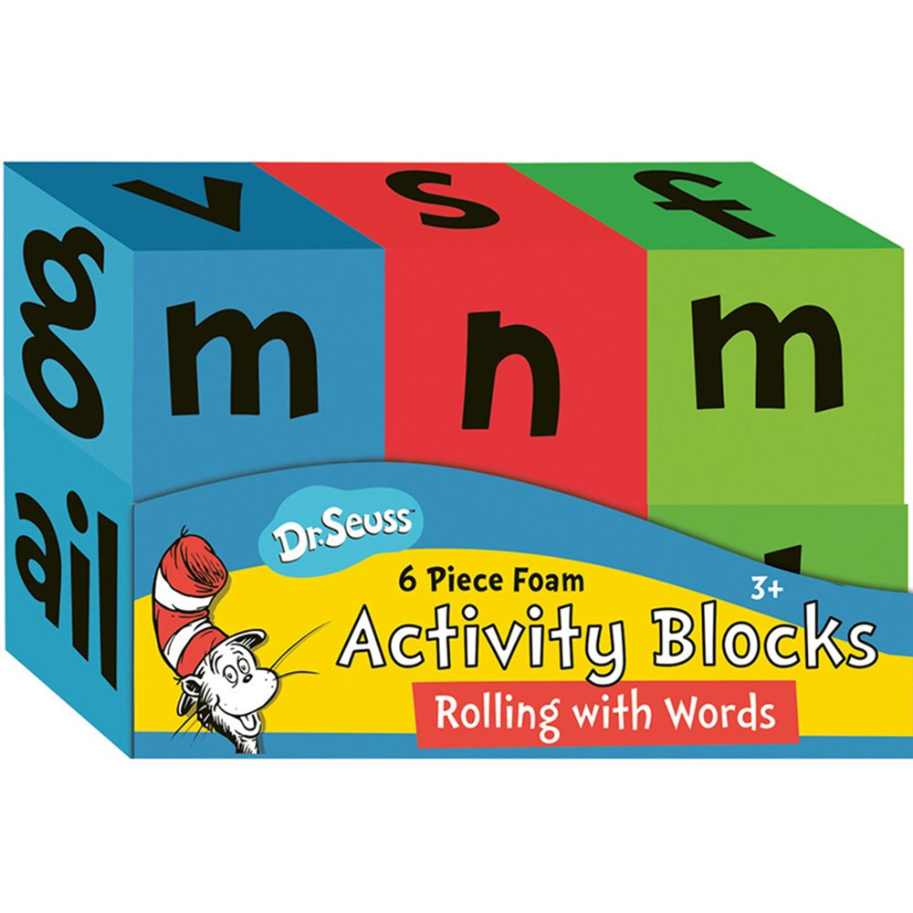 Dr. Seuss Rolling With Words Foam Activity Blocks - EU-867525 | Eureka | Blocks & Construction Play