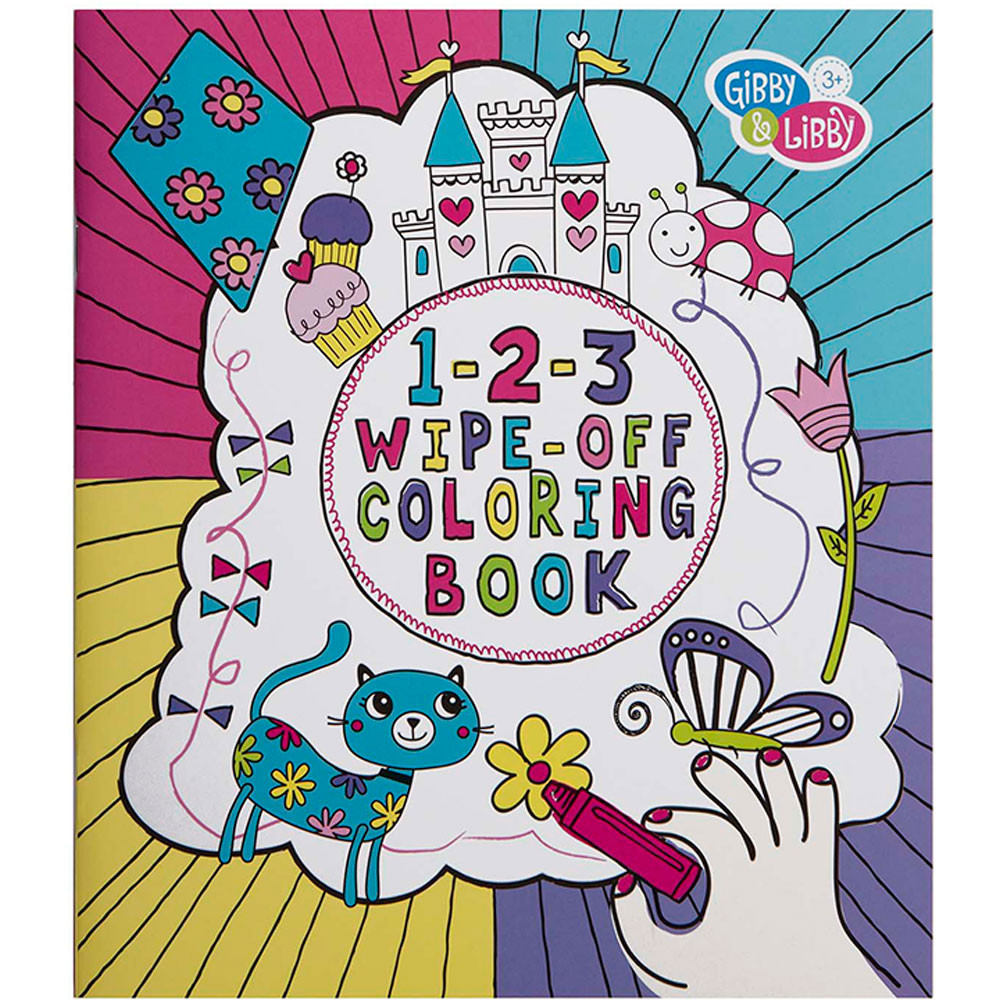 EU-BWCB14582 - Girl 2 Wipe Off Coloring Book in Art Activity Books
