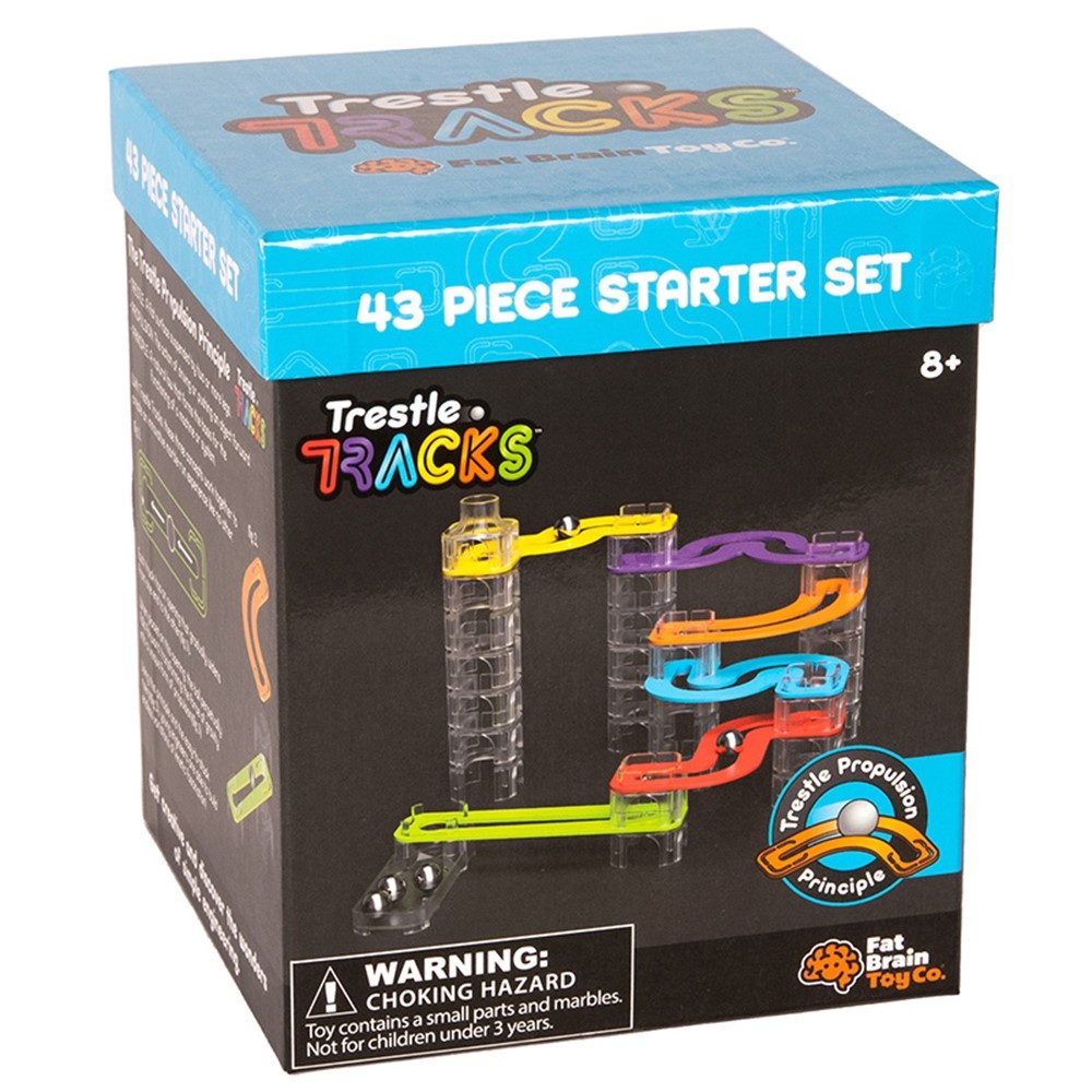 Trestle Tracks - Starter Set, 43 Pieces - FBT3131 | Fat Brain Toy Co. | Blocks & Construction Play