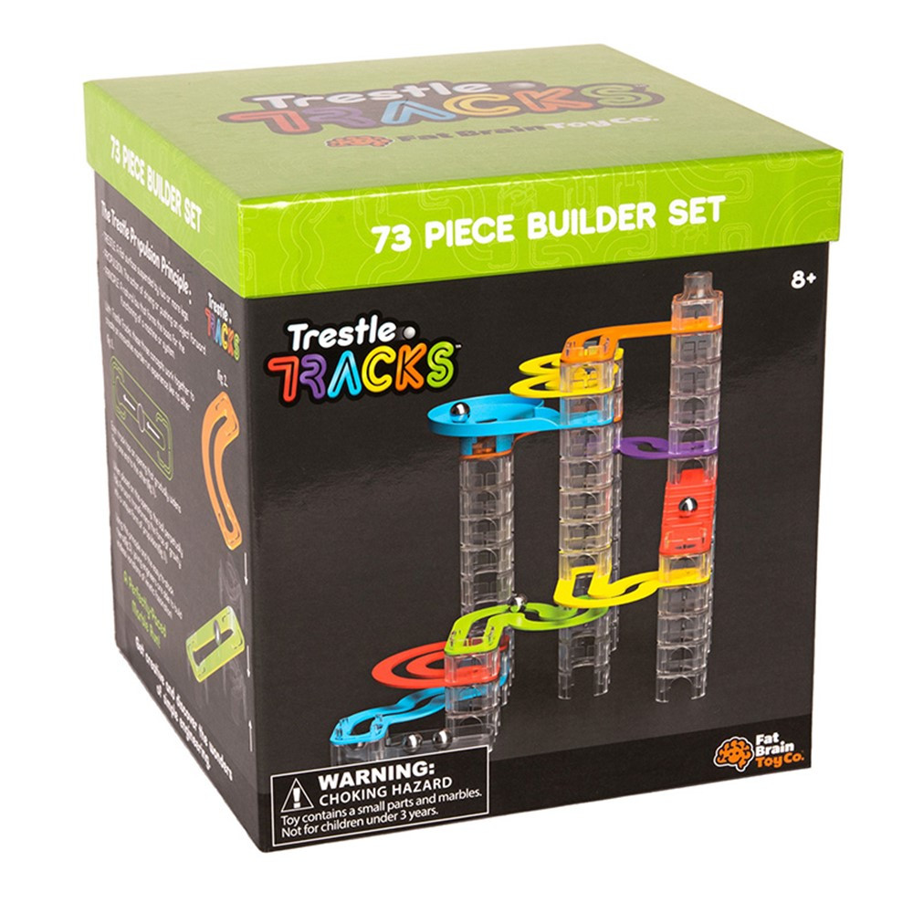 Trestle Tracks - Builder Set, 73 Pieces - FBT3132 | Fat Brain Toy Co. | Blocks & Construction Play