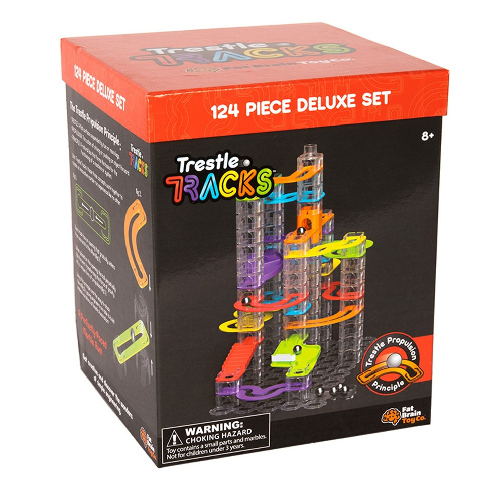 Trestle Tracks - Deluxe Set, 124 Pieces - FBT3133 | Fat Brain Toy Co. | Blocks & Construction Play