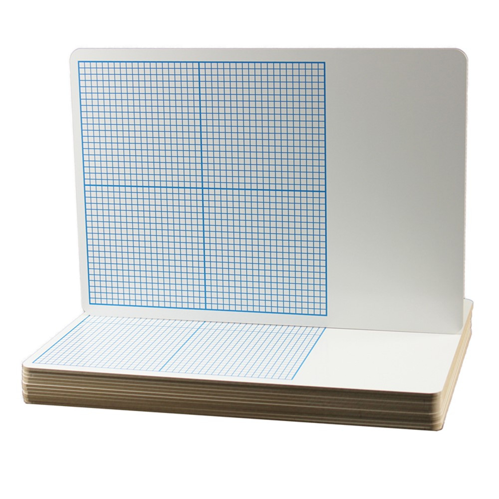FLP11261 - Flipside 12Pk 1/4In Graph Dry Erase Boards Class Pack 11 X 16 in Dry Erase Boards