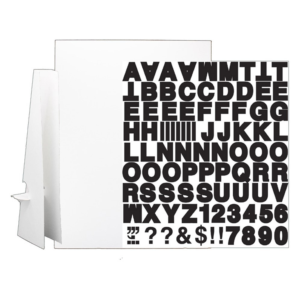 20 x 30" White Corrugated Project Sheet Sign Kit - Pack of 5 - FLP323015 | Flipside | Presentation Boards"