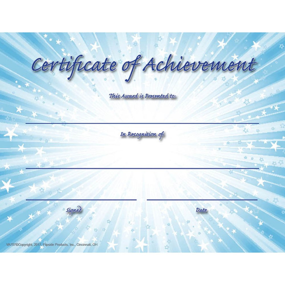 FLPVA707 - Certificate Of Achievement in Certificates