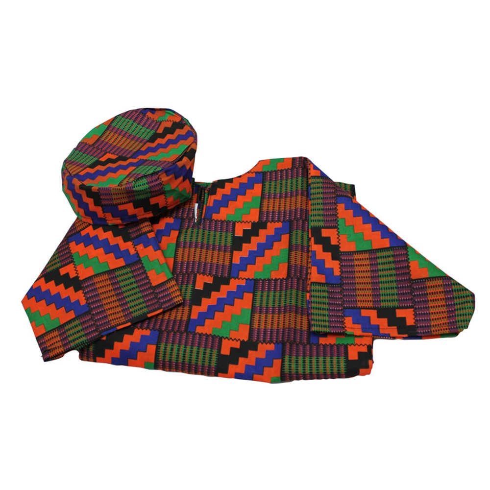 FPH324B - Ethnic Costumes Boys West African Shirt & Hat in Role Play