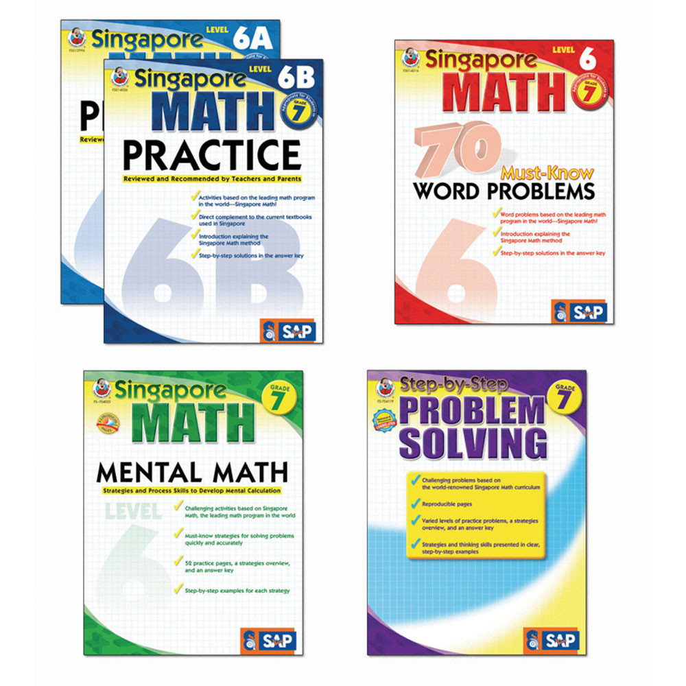 FS-704182 - Singapore Math Bundle Gr 7 in Activity Books