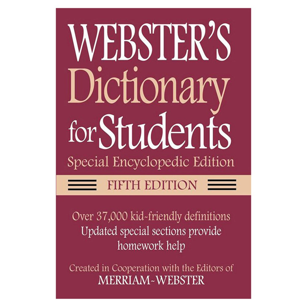 Webster Dictionary For Students Special Encyclopedic 5Th Edition - FSP9781596951686 | Federal Street Press
