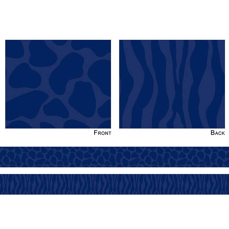 FST3156 - Sassy Animal Navy Double Sided Border in Border/trimmer