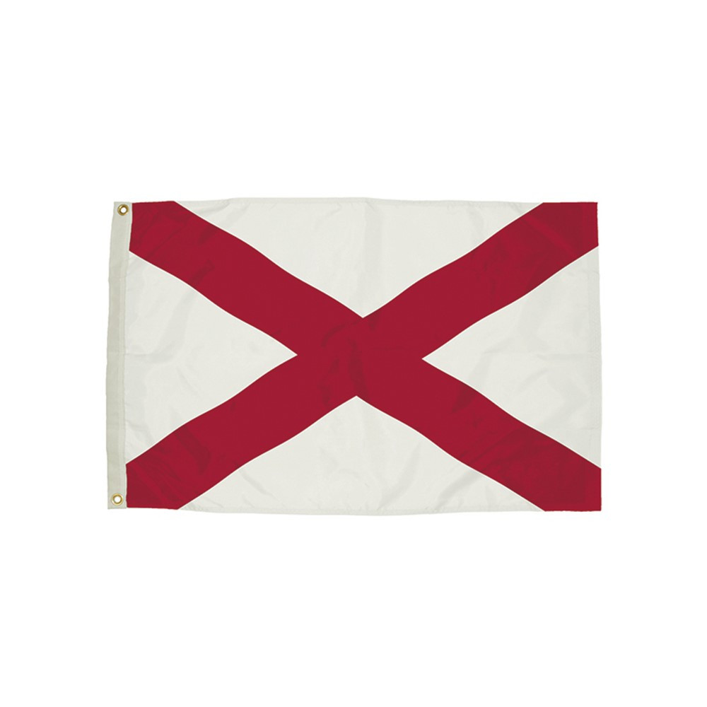 FZ-2002051 - 3X5 Nylon Alabama Flag Heading & Grommets in Flags