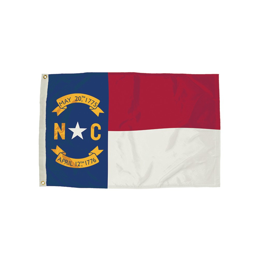 FZ-2322051 - 3X5 Nylon North Carolina Flag Heading & Grommets in Flags
