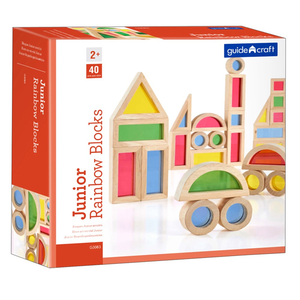 GD-3083 - Jr Rainbow Blocks 40 Piece Set in Blocks & Construction Play