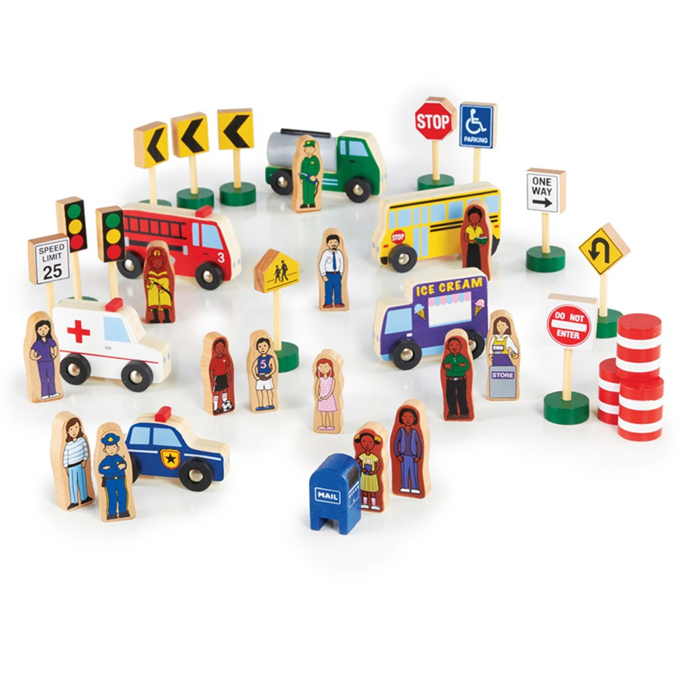 GD-6717 - Community & Roadway Essentials in Blocks & Construction Play