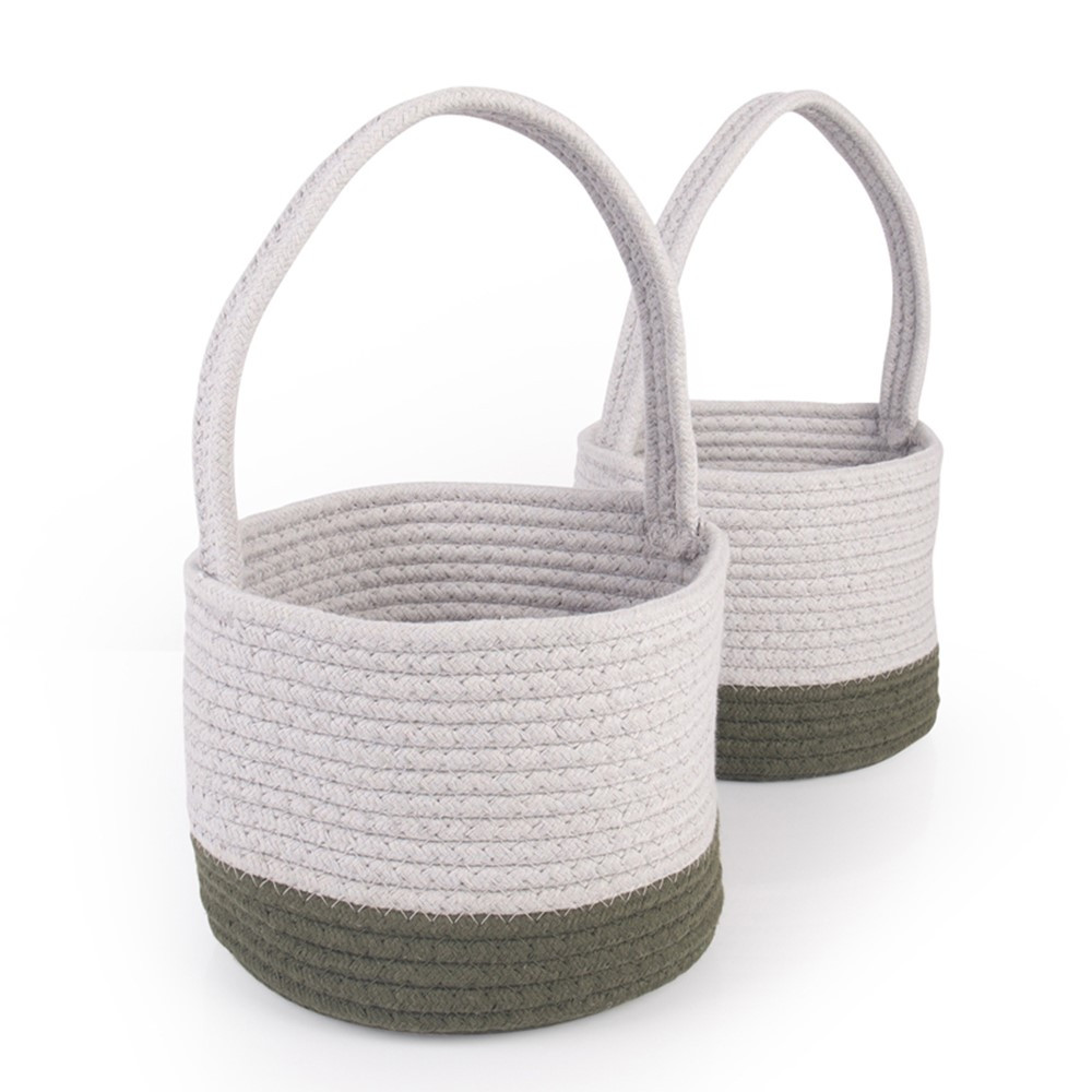 Woven Block Baskets, Set of 2 - GD-6752 | Guidecraft Usa | Storage