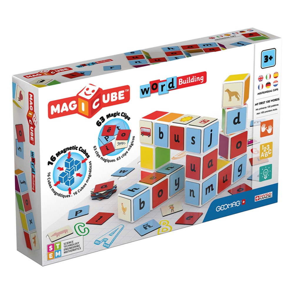 Magicube Word Building Set, 79 Pieces - GMW084 | Geomagworld Usa Inc | Language Arts