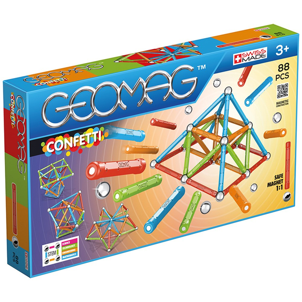 GMW353 - Geomag Confetti Set 88 Pieces in Accents