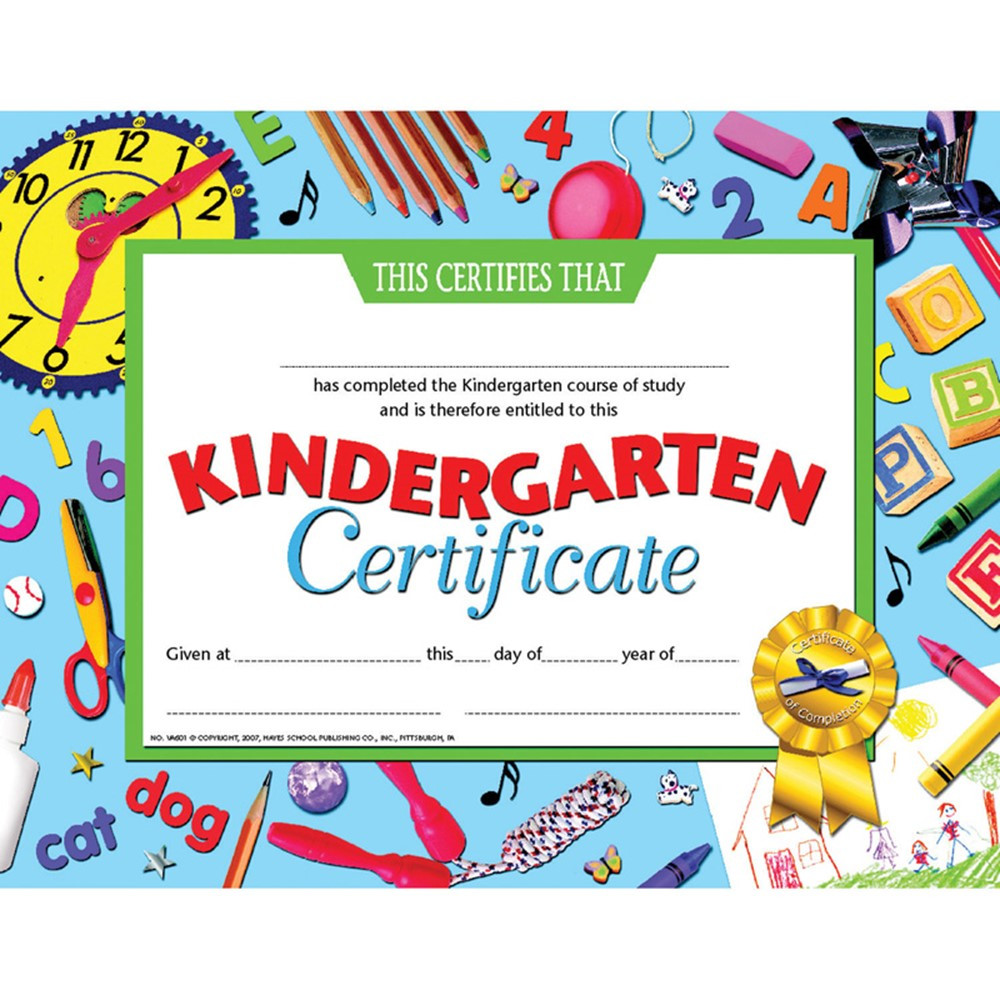H-VA601 - Kindergarten Certificate in Certificates
