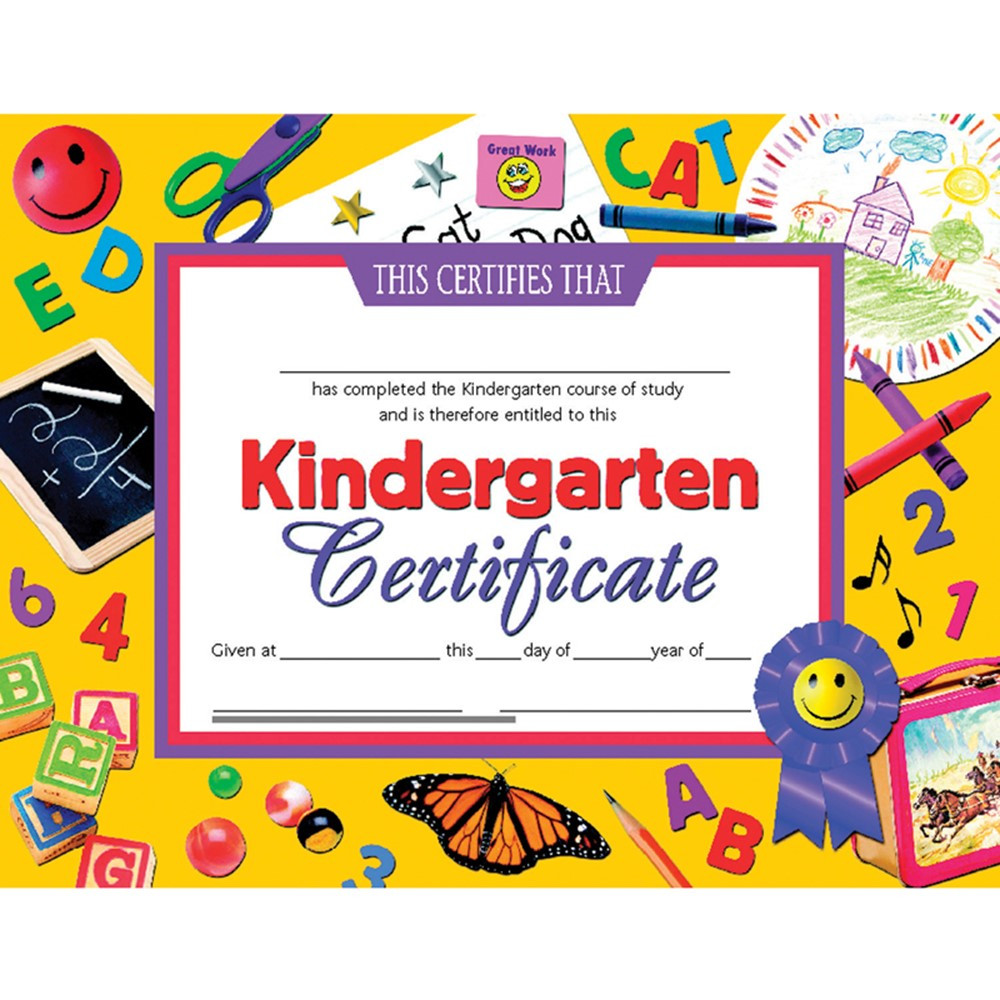 Certificates Kindergarten 30 Pk 8.5 X 11 Inkjet Laser - H ...
