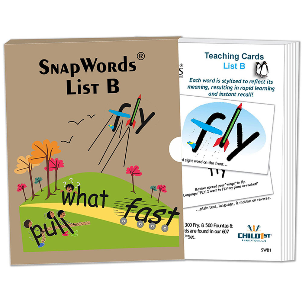 HB-SWB1 - Snapwords Teaching Cards List B in General