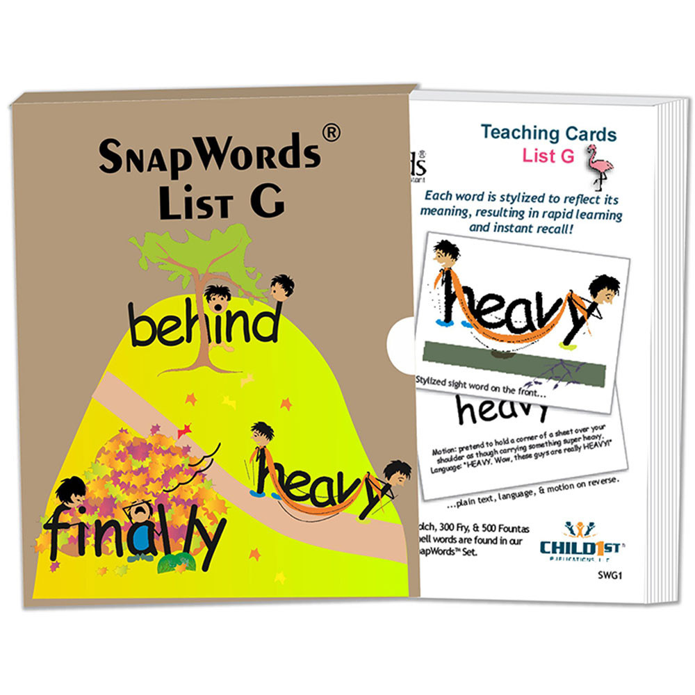 HB-SWG1 - Snapwords Teaching Cards List G in General