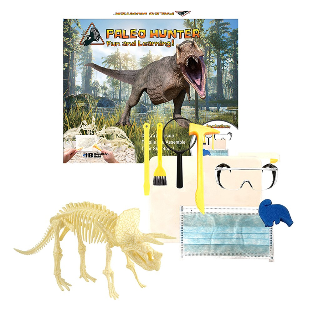 Paleo Hunter Dig Kit for STEAM Education - Triceratops Rex - HECPHTRT | Hamilton Electronics Vcom | Animal Studies