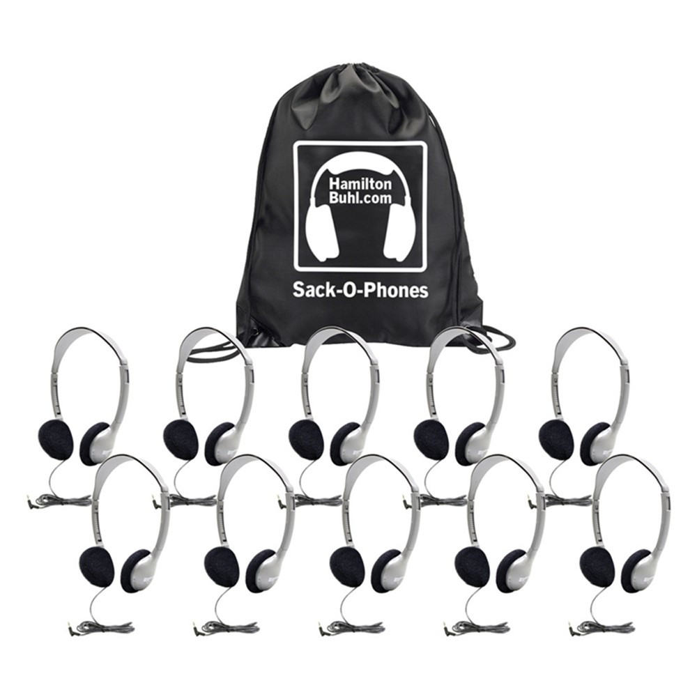 HECSOPHA2 - Sack O Phones 10 Ha2 Personal Head Sets Foam Ear Cushions In Bag in Headphones