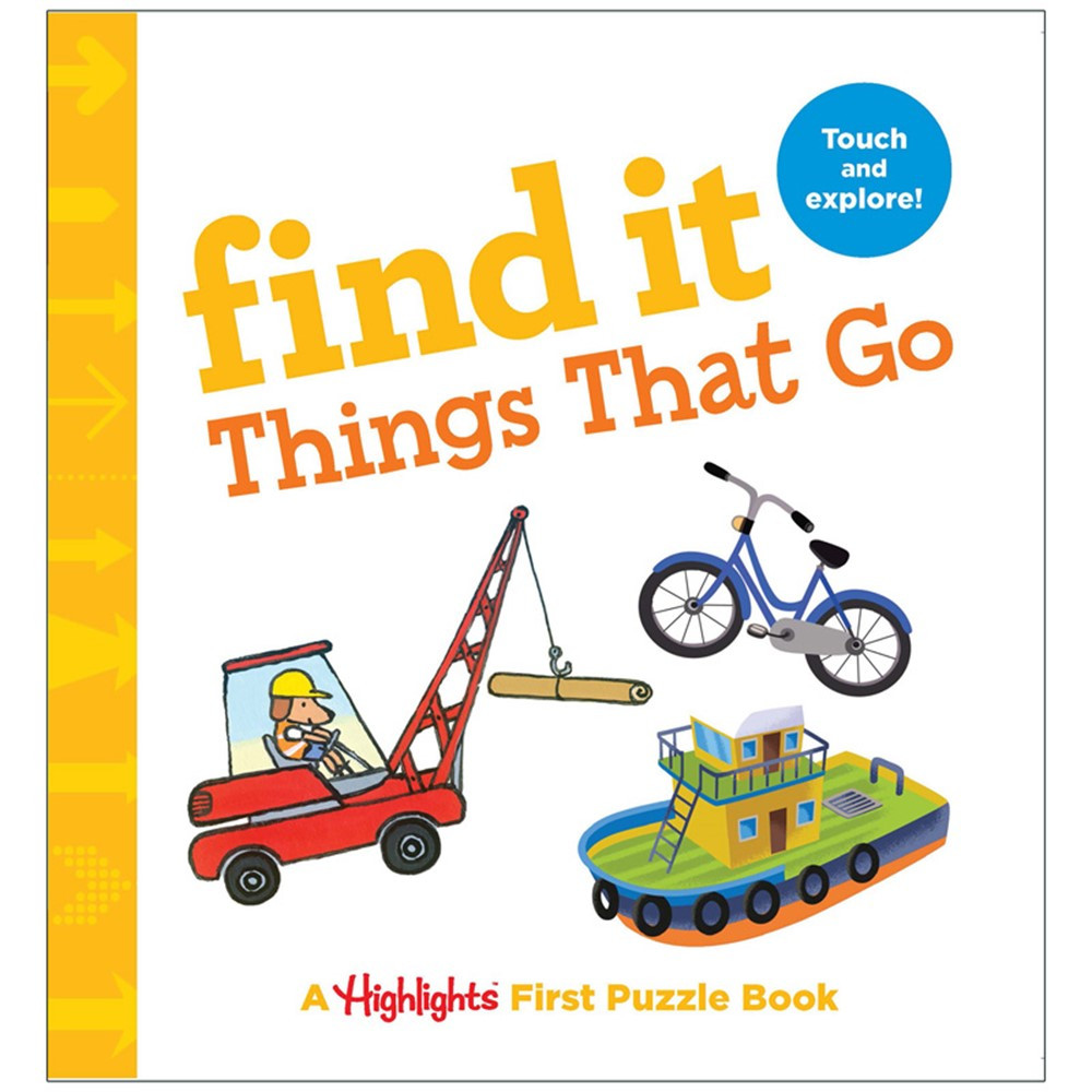 Find It Things That Go Board Book - HFC9781684372546 | Highlights For Children | Skill Builders