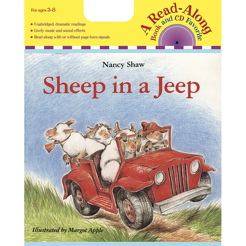 HO-0618695222 - Carry Along Book & Cd Sheep In A Jeep in Books W/cd