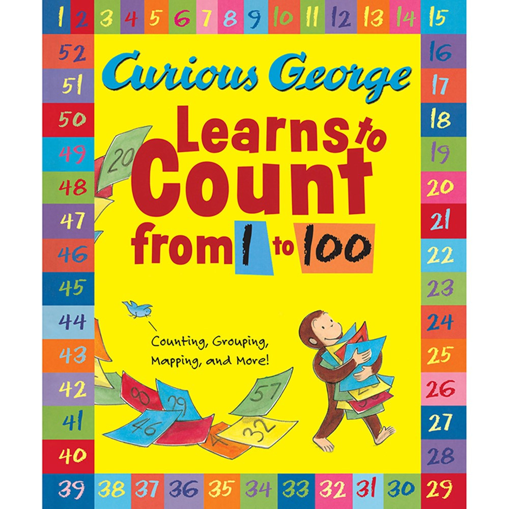 HO-9780547998909 - Curious George Learns To Count From 1 To 100 Big Book in Big Books
