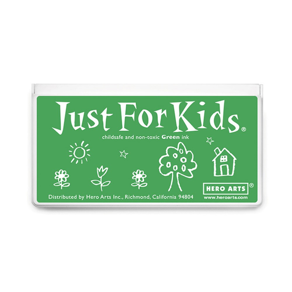 Jumbo Just for Kids Stamp Pad, Green - HOAAF482, Hero Arts