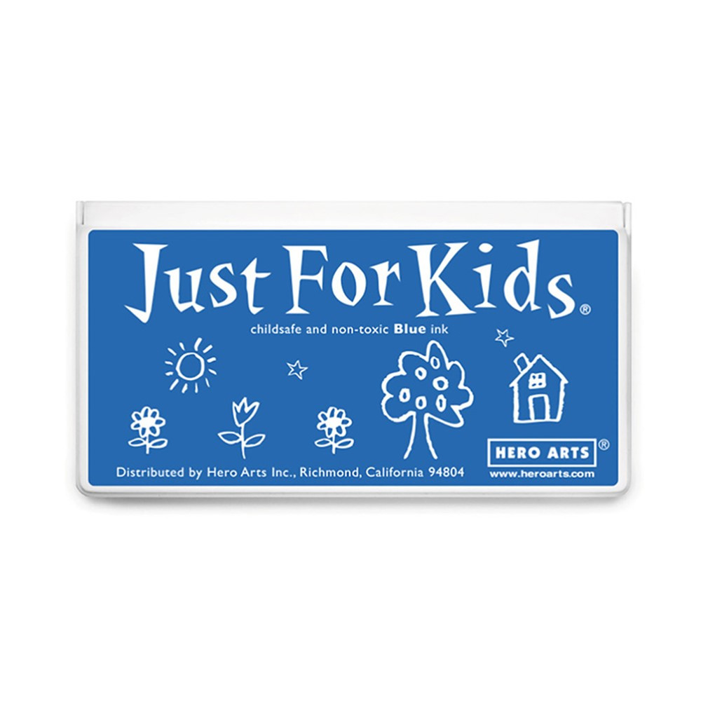 Jumbo Just for Kids Stamp Pad, Blue - HOAAF483 | Hero Arts | Stamps & Stamp Pads