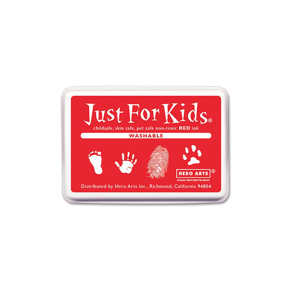 Just for Kids Washable Ink Pad, Red - HOACS129