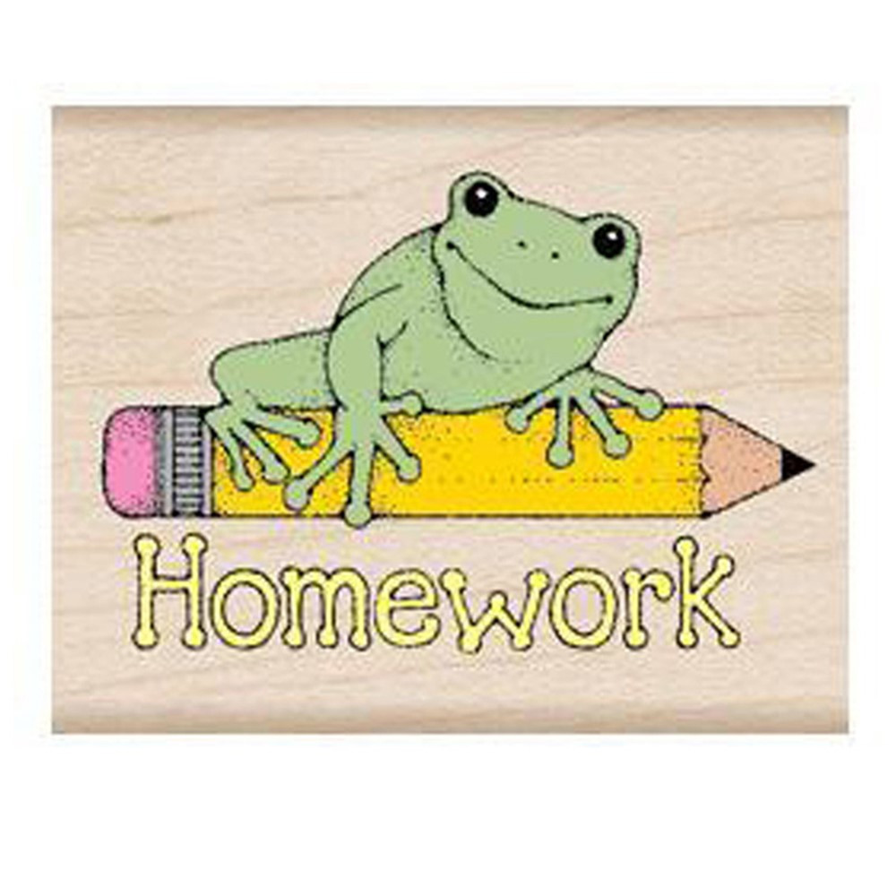 Homework Frog Stamp - HOAD291 | Hero Arts | Stamps & Stamp Pads
