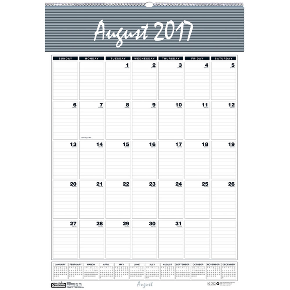 HOD353 - Bar Harbor Academic Wall Calendar 15.5X22 12 Months Aug-Jul in Calendars