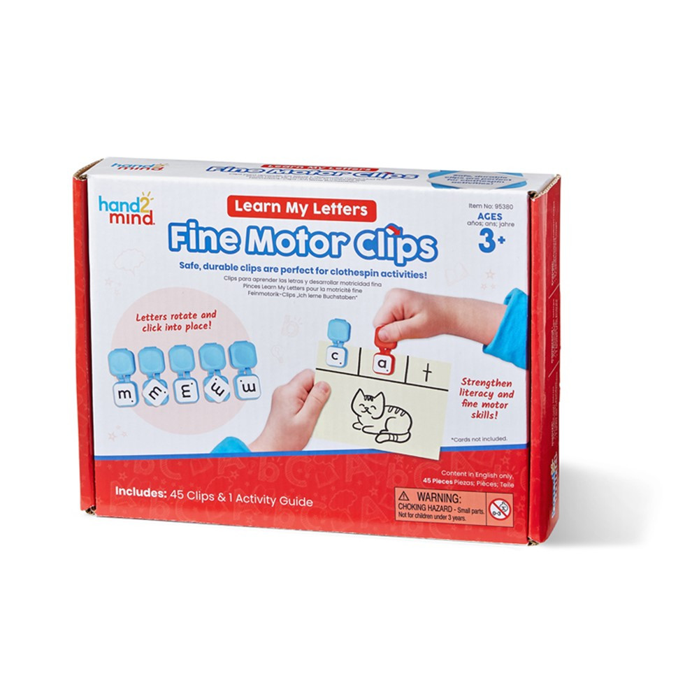 Learn My Letters Fine Motor Clips - HTM95380 | Learning Resources | Language Arts