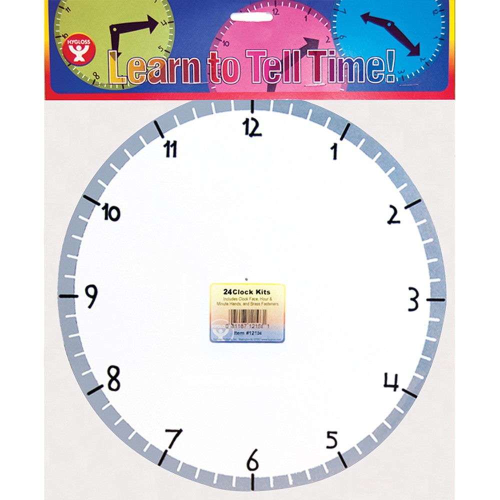 HYG12124 - Blank Clock Kit 24 Clocks in Time