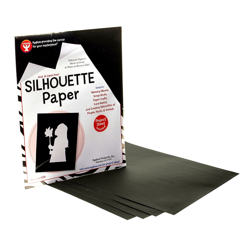 HYG14851 - Silhouette Paper 25 Shts Per Pk 8 1/2 X 11 in Craft Paper
