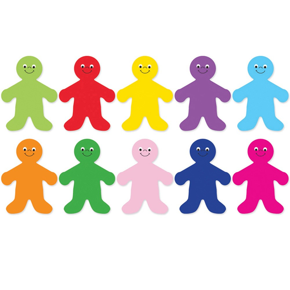 HYG33706 - Die Cut Accents 7In Rainbow People in Accents