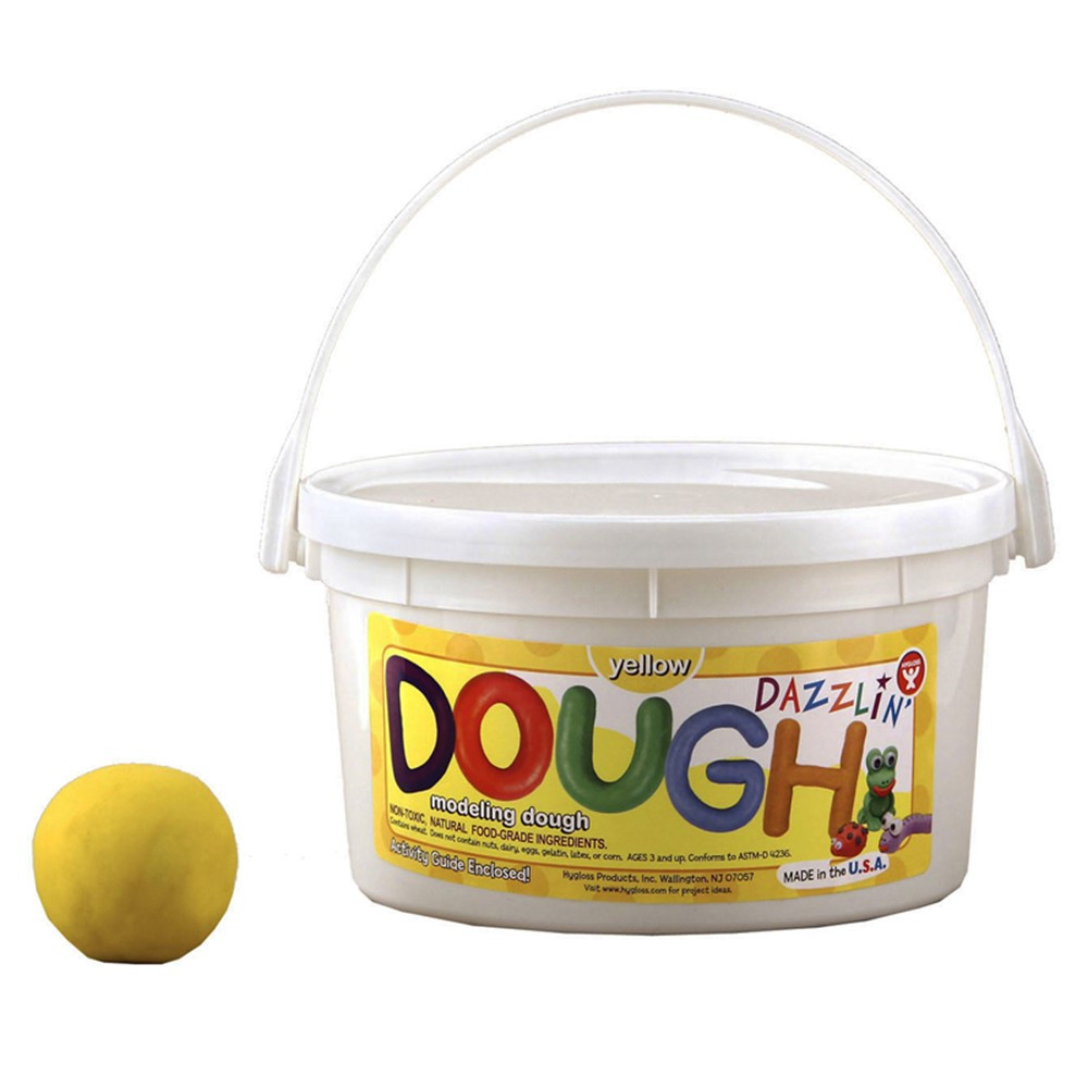 HYG48304 - Dazzlin Dough Yellow 3 Lb Tub in Dough & Dough Tools