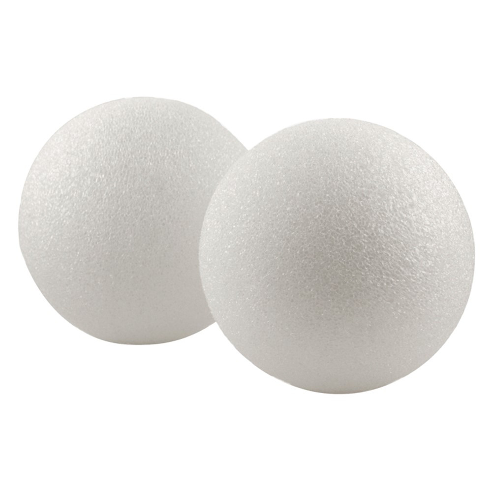 Styrofoam Balls, 6 Inch, 6 Per Pack - HYG51106