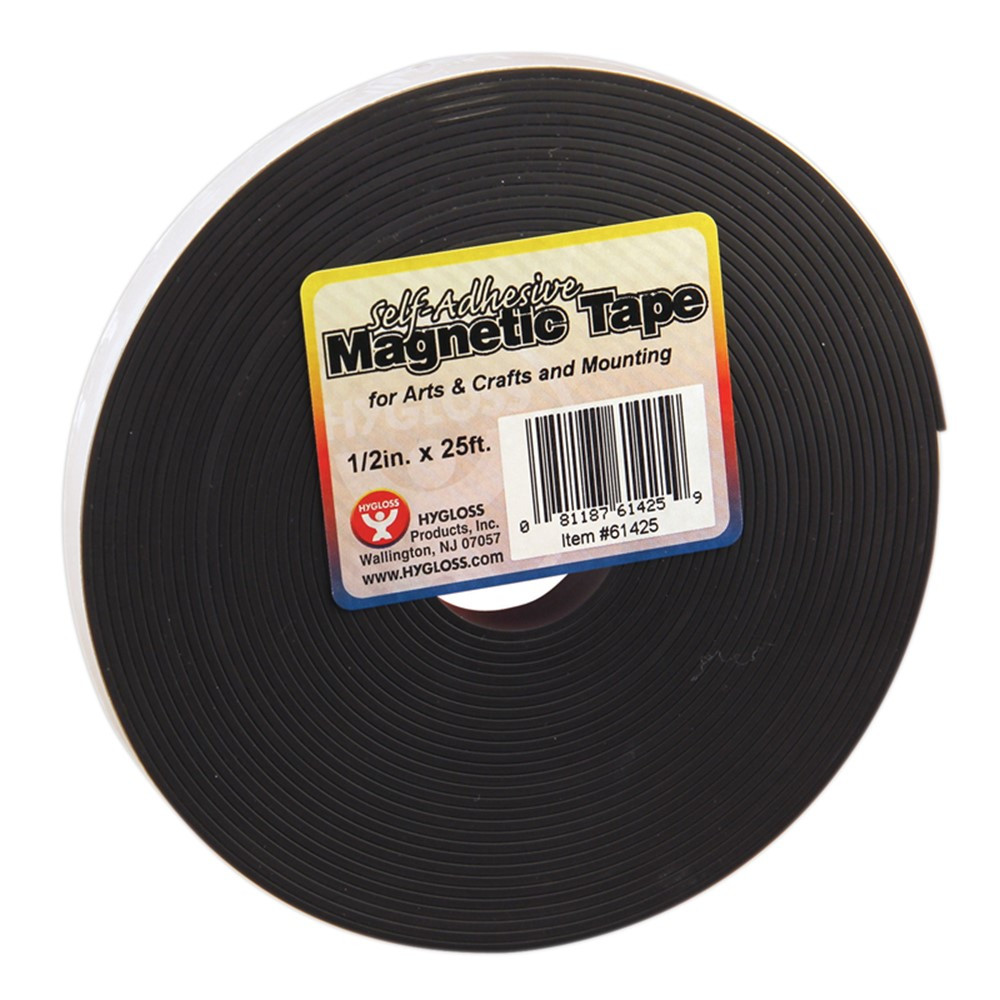HYG61425 - Magnetic Tape 1 / 2 X 25 Self Adhesive in Tape & Tape Dispensers