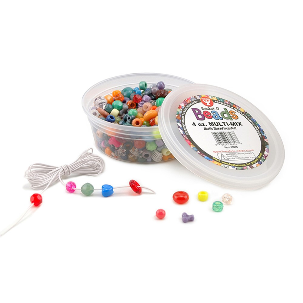 HYG6826 - Bucket O Beads 4Oz Multi-Mix in Beads