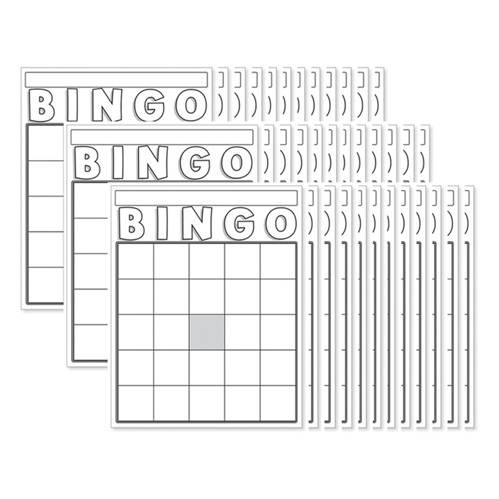HYG87130 - Blank Bingo Cards White in Bingo